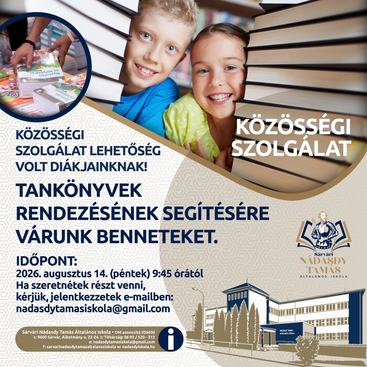 Közösségi szolgálatra jelentkezés